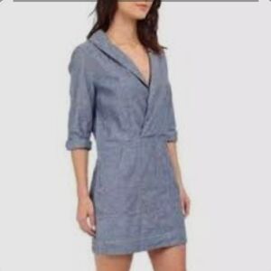 Free People Done Up In Denim Chambray Dress